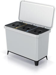 Prosperplast SYSTEMA szemetes kuka 3x10l hamuszínű (NKS45W3-427C) - platinashop