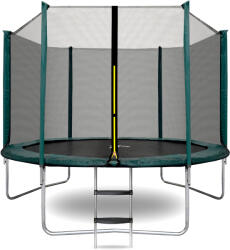 AGA Trambulin külső védőhálóval 250 cm AGA SPORT TOP MRT1008DG + létra - Sötétzöld (K14688) - kertaktiv
