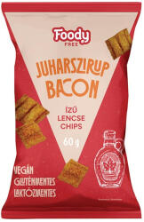 Foody lencsechips juharsziru. bacon60g - vegyesbolt