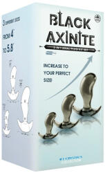 Nmc Black Axinite 3 in 1 Aanl Plug Kit Set II fenékdugó szett - fekete, rugalmas