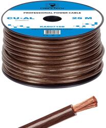 Cabletech KAB0716B-M Autóhifi tápkábel, réz-alumínium, fekete, 12GA 4, 5mm, /méter (KAB0716B)