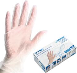 Setino vinyl védőkesztyű (fehér) 100 db M Vinyl 100 (SEVYVA100_M)