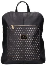 Karen fekete erezett / arany lézervágott női váll / hátitáska n191-l amira