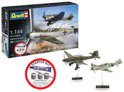 Revell Starter Kit Messerschmitt Bf109E & Ju87B Stuka 1: 144 (73770) makett repülő (73770)