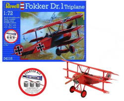 Revell Starter Kit Fokker DR. 1 Triplane 1: 72 (74116) makett repülő (74116)