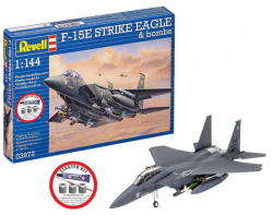 Revell Starter Kit F-15E Strike Eagle & bombs 1: 144 (73972) makett repülő (73972)