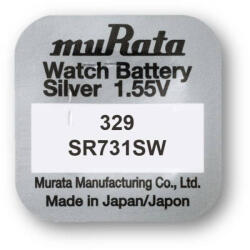 Murata muRata (Sony) 329 SR731SW 1, 55V Silver Oxide gombelem (muRata-Sony-329)