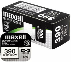 Maxell 390 389 SR1130SW 1, 55V Ezüst Oxid óraelem (Maxell-390)