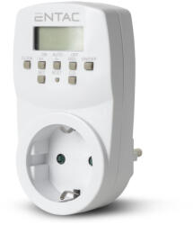 Entac Digitális Időzítő EDT7D-1E Heti/128 program (Entac-EDT7D-1E)