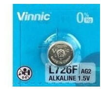Vinnic L726F AG2/196A/LR59 1, 5V Alkaline gombelem (Vinnic-L726F-10BP)