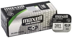 Maxell 381 391/SR1120SW 1, 55V Silver Oxide óra gombelem (Maxell-381)