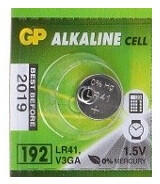 GP Batteries 192 AG3/LR41/V3GA/L736 1, 5V Alkaline gombelem (GP-192-10BP)