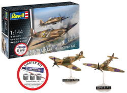 Revell Starter Kit Spitfire Mk. Ia & Hurricane Mk. I 1: 144 (73771) makett repülő (73771)