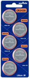 Murata muRata (Sony) CR2430 3V Lithium gombelem (muRata-Sony-CR2430-5BP)