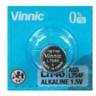Vinnic LR48 193/LR754/AG5 1, 5V Alkaline gombelem (VINNIC-LR48-10BP)