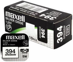 Maxell 394 380 SR936SW 1, 55V Ezüst Oxid óraelem (Maxell-394)