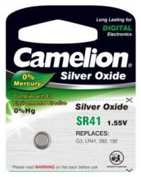 Camelion SR41 392/G3/192/LR41/AG3/L736 1, 55V Silver Oxide óra gombelem (Camelion-SR41-5BP)
