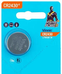 Vinnic CR2430 3V Lithium gombelem (VINNIC-CR2430-5BP)
