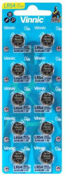 Vinnic LR54 AG10/189A/LR1130/1131 1, 5V Alkaline gombelem (VINNIC-LR54-10BP)