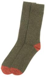 Barbour Houghton Socks - Olive/Burnt Orange - L