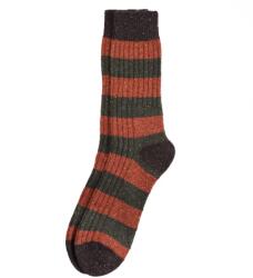 Barbour Houghton Stripe Socks - Burnt Orange - L