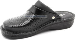  LEON V202M Comfort férfi bőr klumpa - Fekete (Előrendlhető)