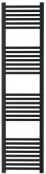 HeizTech törölközőszárító radiátor 400x1600 egyenes, fekete, tartozékcsomaggal (HT-TR4001600E-F)