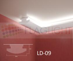  Ld-09 Декоративен профил за скрито led осветление ► 2метра (ld09)