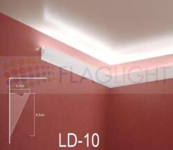  Ld-10 Декоративен профил за скрито led осветление ► 2метра (ld10)