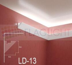  Ld-13 Декоративен профил за скрито led осветление ► 2метра (ld13)