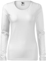 MALFINI Tricou pentru femei cu mânecă lungă Slim - Albă | XL (1390016)