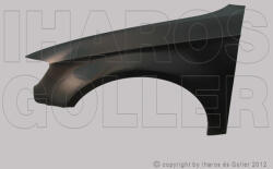 Audi A3 2013-2016 5ajtós - Első sárvédő bal (acél)