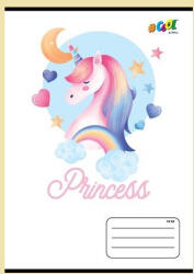  Hercegnős COOL BY VICTORIA Unikornis 1. osztályos vonalas füzet (A5/14-32) (COR_2025_ISVFC48)