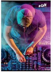  Zene DJ kockás füzet, extra vastag, 96 lapos (A5/27-96) (COR_2025_ISVFC57)