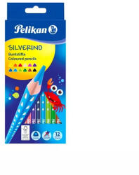 Pelikan : Silverino 12 darabos színes ceruza háromszögletű (MH124068)