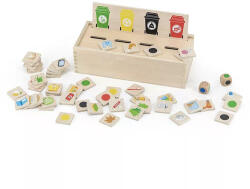Viga Toys Szelektív hulladékgyűjtő szortírozó doboz (6604)
