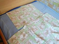 Ábránd Nyuszis, zöld ágyneműhuzat (90x130 + 40x50 cm)