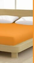 Sandman Jersey gumis lepedő, 140-160x200 cm, 150 g/nm, Orange/Narancs (265) - Mr Sandman