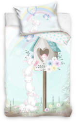 Ábránd Nyuszis madárkás ágyneműhuzat (100x135+40x60 cm)