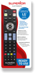 Superior Electronics Telecomanda Universala Superior, Model Negru , Compatibil LG (TUSPLG)