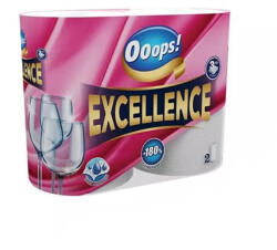 Ooops! Háztartási papírtörlő kéztörlő 3 rétegű 75 lap/tekercs 2 tekercs/csomag Ooops! Excellence (2563_C54716) - bestoffice