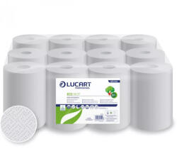 LUCART Kéztörlő 2 rétegű tekercses átmérő: 14 cm 55 m/tekercs 12 tekercs/karton 14 CF EcoLucart_861080 fehér (861080)
