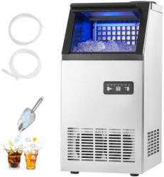 VEVOR Ipari jégkockakészítő gép 54, 43 kg/nap kapacitás jégkészítő automata öntisztítással (SYYTSFBZBJX2BZO6F001V2)