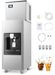 VEVOR Ipari jégkészítő gép automata jégadagolóval 163 kg/nap 80kg tároló jégkockakészítő (ZHSKU00000000000144)