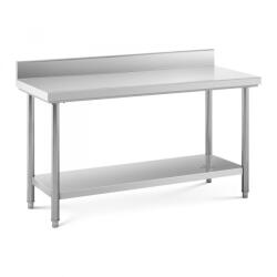 Royal Catering Inox munkaasztal 150x60 cm rozsdamentes konyhai pult saválló anyagból készült asztal