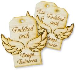  Natúr fa - Kegyeleti tábla - Drága testvérem 3db/csomag - kosarbolt