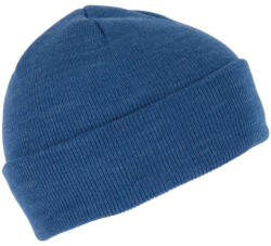 K-UP KP031 kötött duplafalu unisex sapka K-UP, Ocean Blue Heather-U (kp031obh-u)