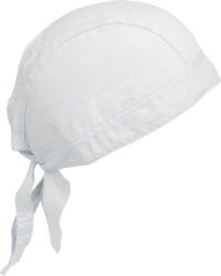 K-UP KP044 hátul megkötős pamut sapka, K-UP, White-U (kp044wh-u)