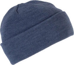 K-UP KP031 kötött duplafalu unisex sapka K-UP, Blue Heather-U (kp031bhe-u)