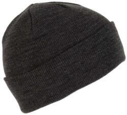 K-UP KP031 kötött duplafalu unisex sapka K-UP, Titan Grey Heather-U (kp031tigrh-u)